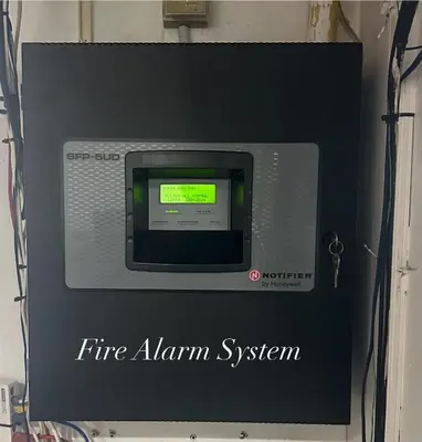a fire alarm system in a black box at Surin Bay Inn in Surin Beach