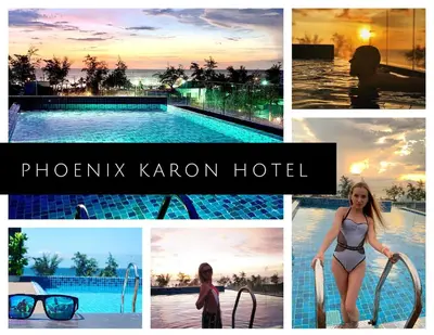 a collage of photos of the phoenix karma karron hotel at Phoenix Hotel Karon Beach in Karon Beach