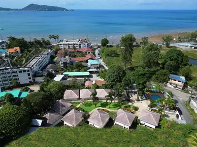 an aerial view of a resort near the ocean at Daydream villa resort in Patong Beach