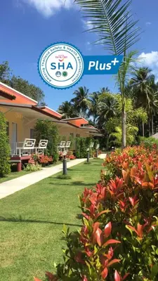 a resort with a sign that reads st maarten plus at Koh Yao Modern Inn -SHA Plus in Ko Yao Yai