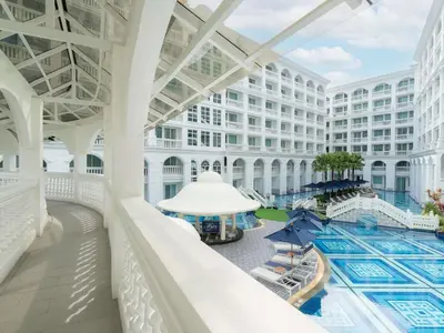 a view of the pool at the resort at Mövenpick Myth Hotel Patong Phuket in Patong Beach