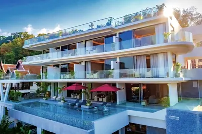 an image of a building with a pool at Patong Heights in Patong Beach