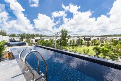 a swimming pool on the roof of a building at 5bdr Pool Villa In Laguna Park #45 by Capital Pro in Bang Tao Beach