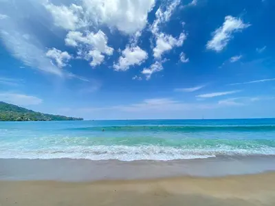 a view of the ocean from the beach at 360 Degree Kamala Seaview Villa in Kamala Beach