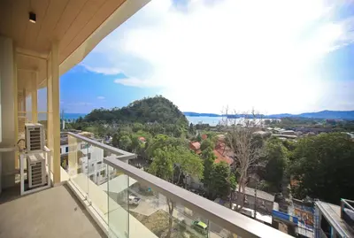 a view from the balcony of a building at Rocco Aonang Krabi in Ao Nang Beach