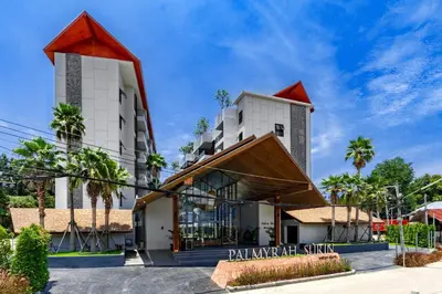 a rendering of the palmetto hotel at PALMYRAH SURIN, MODERN 1BR with Terrace, 150 meters to Surin Beach in Surin Beach