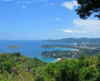 a view of a group of islands in the water at The heights B18 Seaview near Kata Beach in Kata Beach