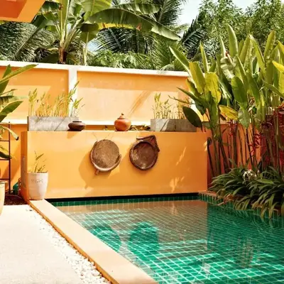 The Orange Villa Near Beach 時尚家庭別墅提供免費接送服務