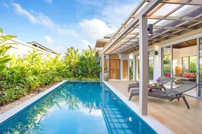 an image of a villa with a swimming pool at Kamala Pool Villa, Dalaa 6 in Kamala Beach