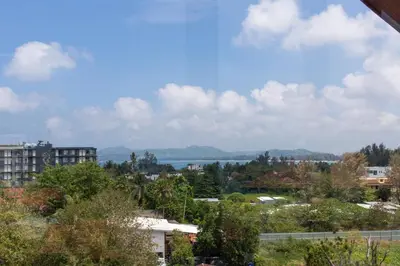 a view of a city with a lake in the background at 2BDR Apartment near Surin beach PALM-C703 in Surin Beach