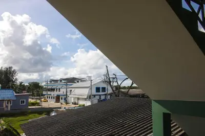 a view of a city from a roof of a house at N&N HOUSE Laem Hin in Ban Laem Hin