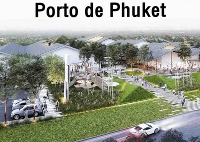 a rendering of a rendering of a parking lot at Beautiful 1br Plunge Pool Villa Walk To Bangtao Beach in Ban Thalat Choeng Thale