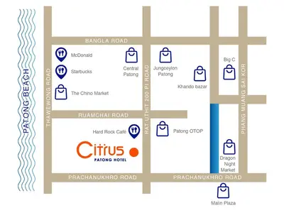 a map of the chinese temple room menu at Citrus Patong Hotel by Compass Hospitality in Patong Beach