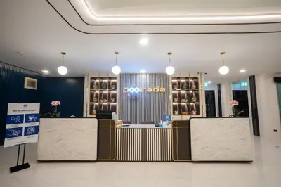 a dressing area in a store with a hair salon at Poolrada Boutique Hotel - SHA Plus in Thalang