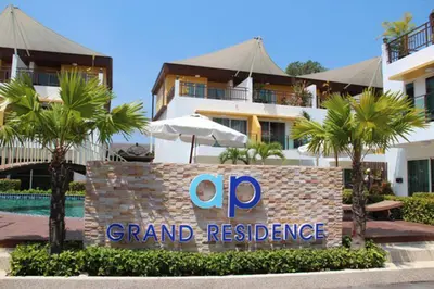 a grand residence sign in front of a building at Villa Luxe AP06 in Kamala Beach
