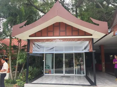 a building with a large star on top of it at The Casita Phuket (SHA+) in Mai Khao Beach
