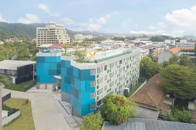 an overhead view of a building in a city at JonoX Phuket Karon Hotel in Karon Beach