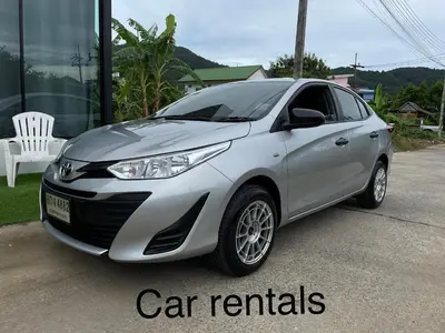 a silver car parked in front of a house at 1BR Cozy House, Bangtao Beach in Ban Thalat Choeng Thale