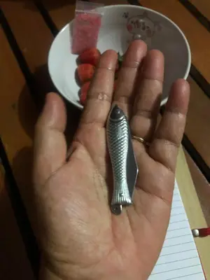 a hand holding a silver eating utensil next to a plate of food at Artist Homestay in Ko Yao Noi