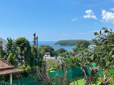 a view of the ocean from a resort at Villa Mauao - Luxury Villa in Katamanda, Kata in Kata Beach