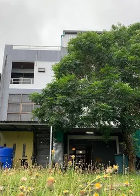 a building with a tree in front of it at Kamalaburi Guesthouse in Kamala Beach