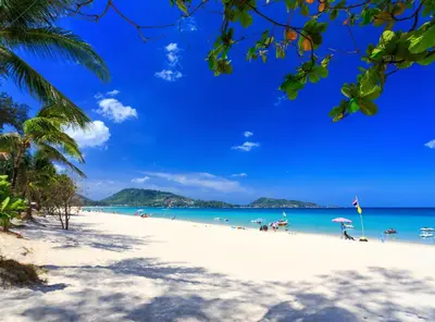 a view of a beach with people on it at La Vista Patong Hotel in Patong Beach