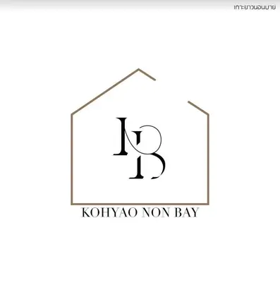 a logo for koh ko nor bay at Kohyao Non Bay in Ko Yao Yai