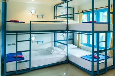 a group of bunk beds in a room at Bodega Koh Phi Phi in Phi Phi Don