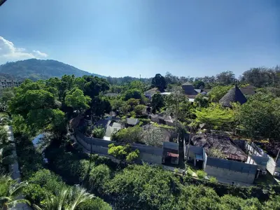an aerial view of a village with trees and houses at В7 НОВАЯ КВАРТИРА ВАТСАП669З582I976 можно РУБЛЯМИ in Nai Yang Beach