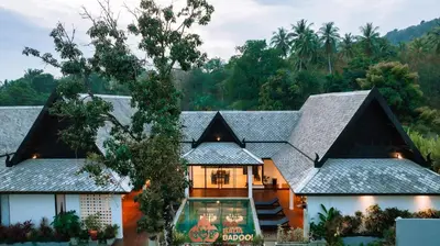 an aerial view of a house at Yao Bada Badoo Boutique Resort in Ko Yao Yai