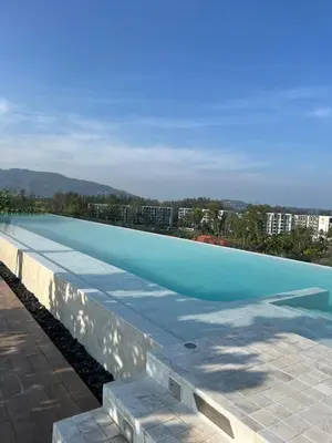 a large swimming pool on top of a building at SkyPark Laguna Phuket с террасой in Bang Tao Beach