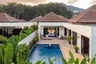 an image of a villa with a swimming pool at Andaman 3br Private Pool Villa in Rawai Beach