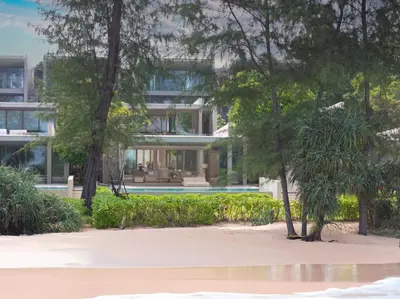 a view of the house from the beach at Veyla Natai Residences - Luxury Pool Villa in Khok Kloi